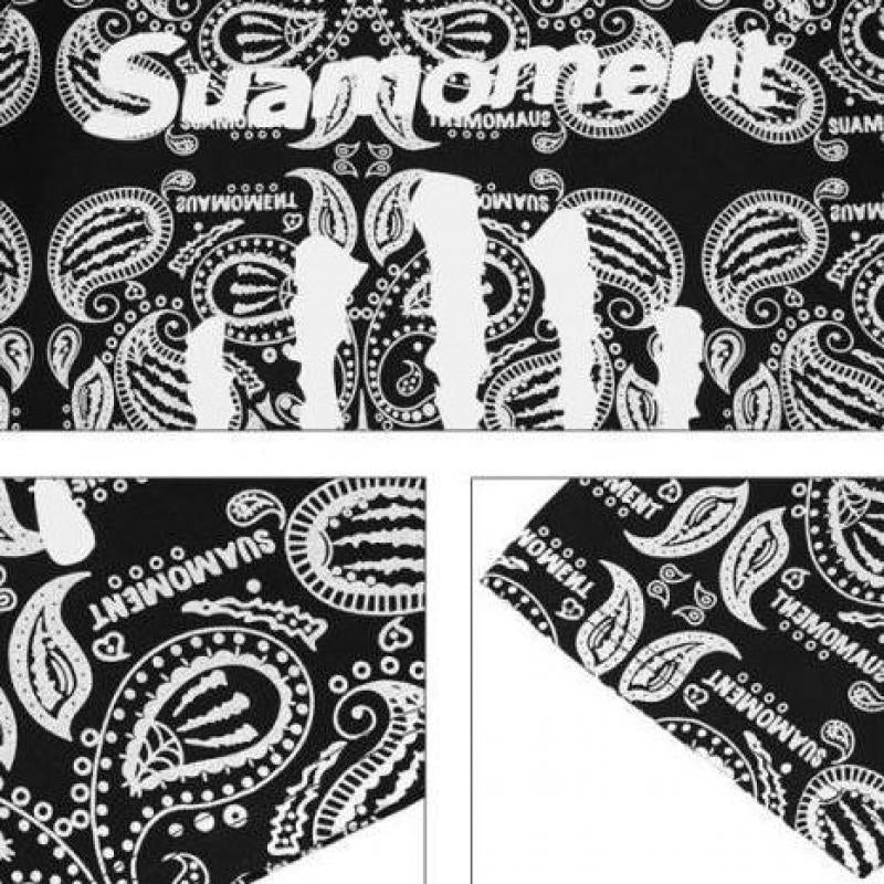 Graffiti Blood Claw Scratch Paisley Full Print Short Sleeve T-shirt Men's Summer Loose Couple Half Sleeve Tee