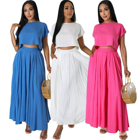 two piece set for women summer outfits for women 2023 sets woman 2 piece skirts vacation outfits for woman summer clothes