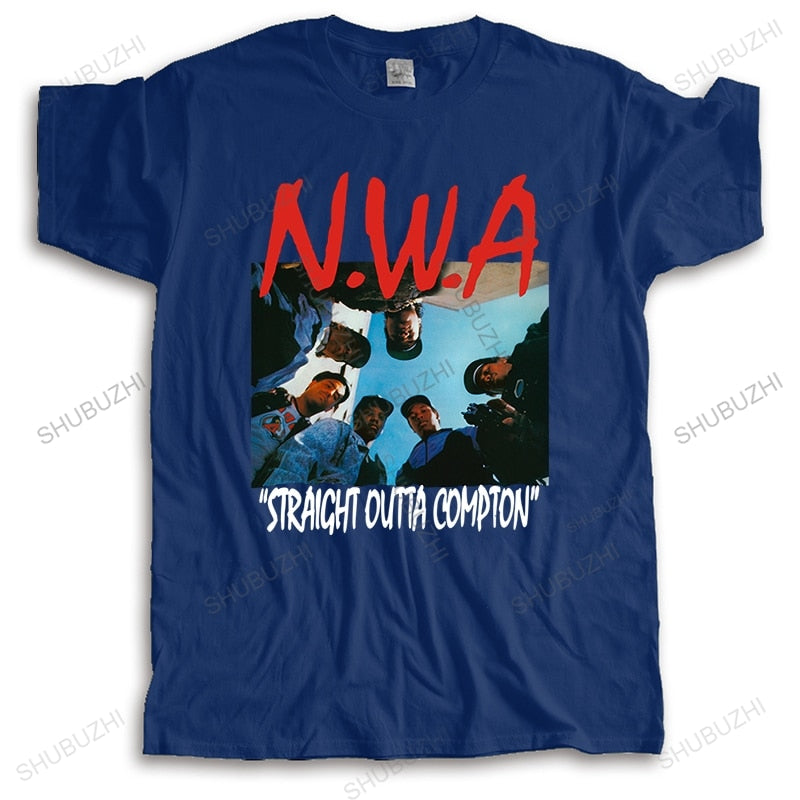 Mens fashion tshirt loose summer streetwear tee tops Nwa Straight Out Compton Bigger Size Homme print Teeshirt Short Sleeve