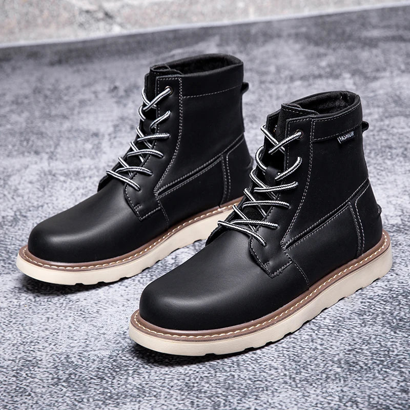 Big Size 47 48 New Designer Men Boots High Quality British Ankle Boots Real Leather Tooling Boots Autumn Desert Motorcycle Boots