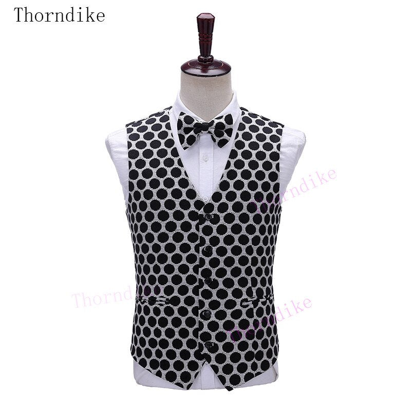 Thorndike 2020 New Fashion Party Costumes Mens Wedding Jacket Singer 3-Piece Suit Blazer Hombre Male Evening Masculin