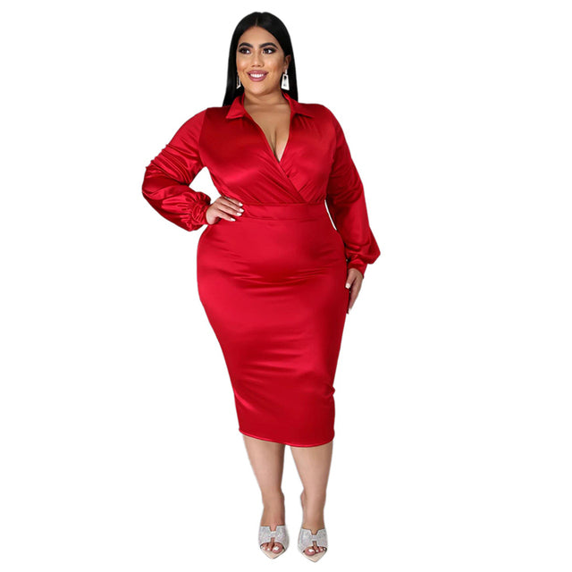 Office Ladies Plus Size Two Piece Set Women Skirt Long Sleeve Shirt and High Waist Elegant Formal Outfits Wholesale Dropshipping